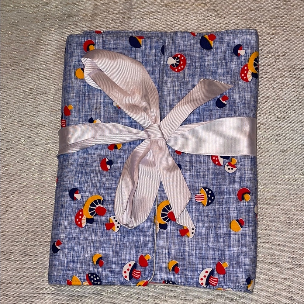 Mushroom Fabric Notebook Cover
